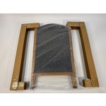 Heavy Duty Double Sided Chalkboard A frame with Curved Top